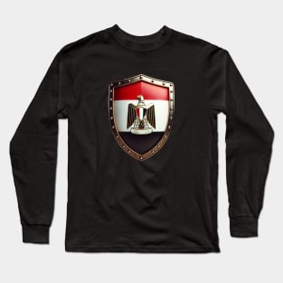Egyptian Shield of Honor – The Eagle of Strength and Heritage Long Sleeve T-Shirt